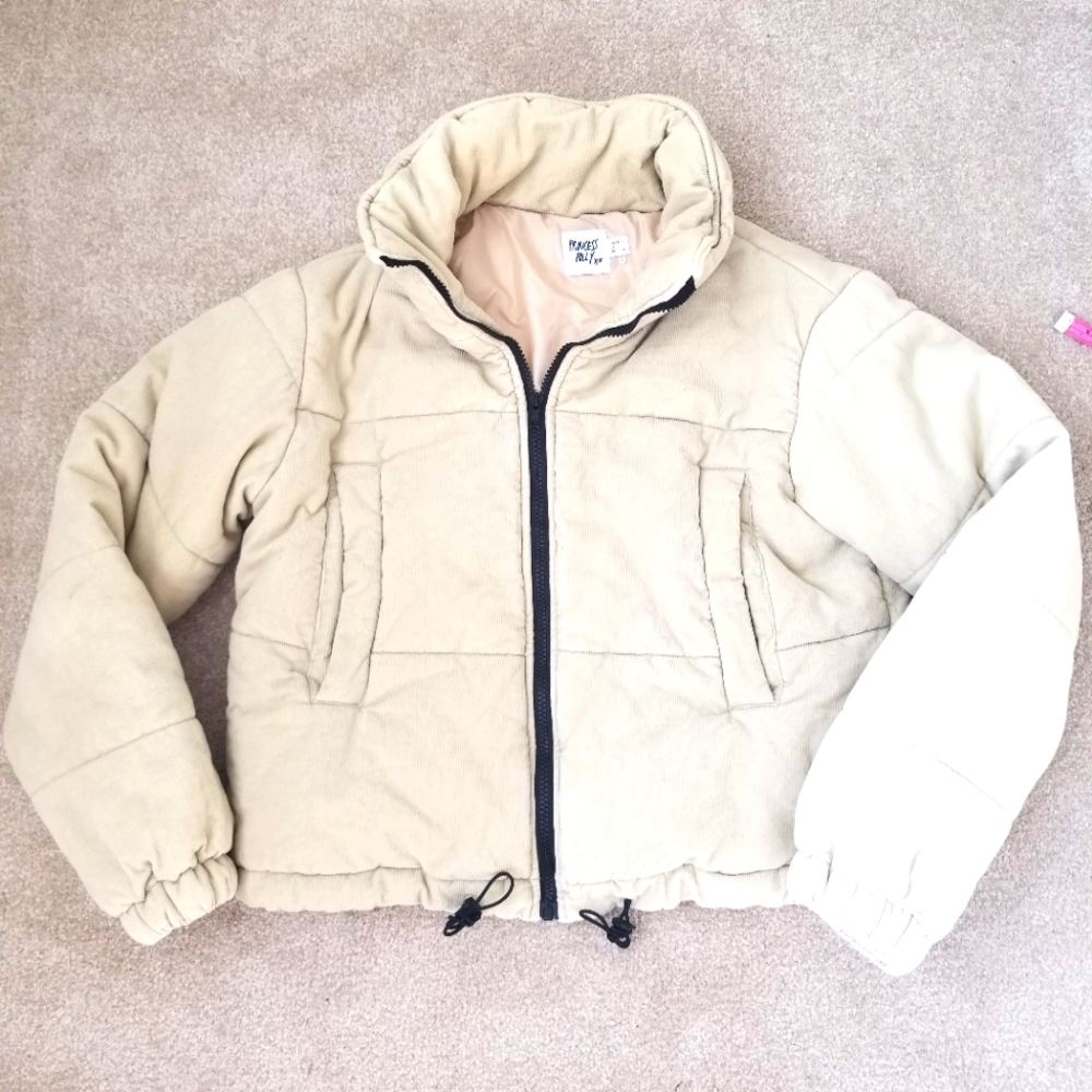 Princess Polly Beige Puffer Jacket